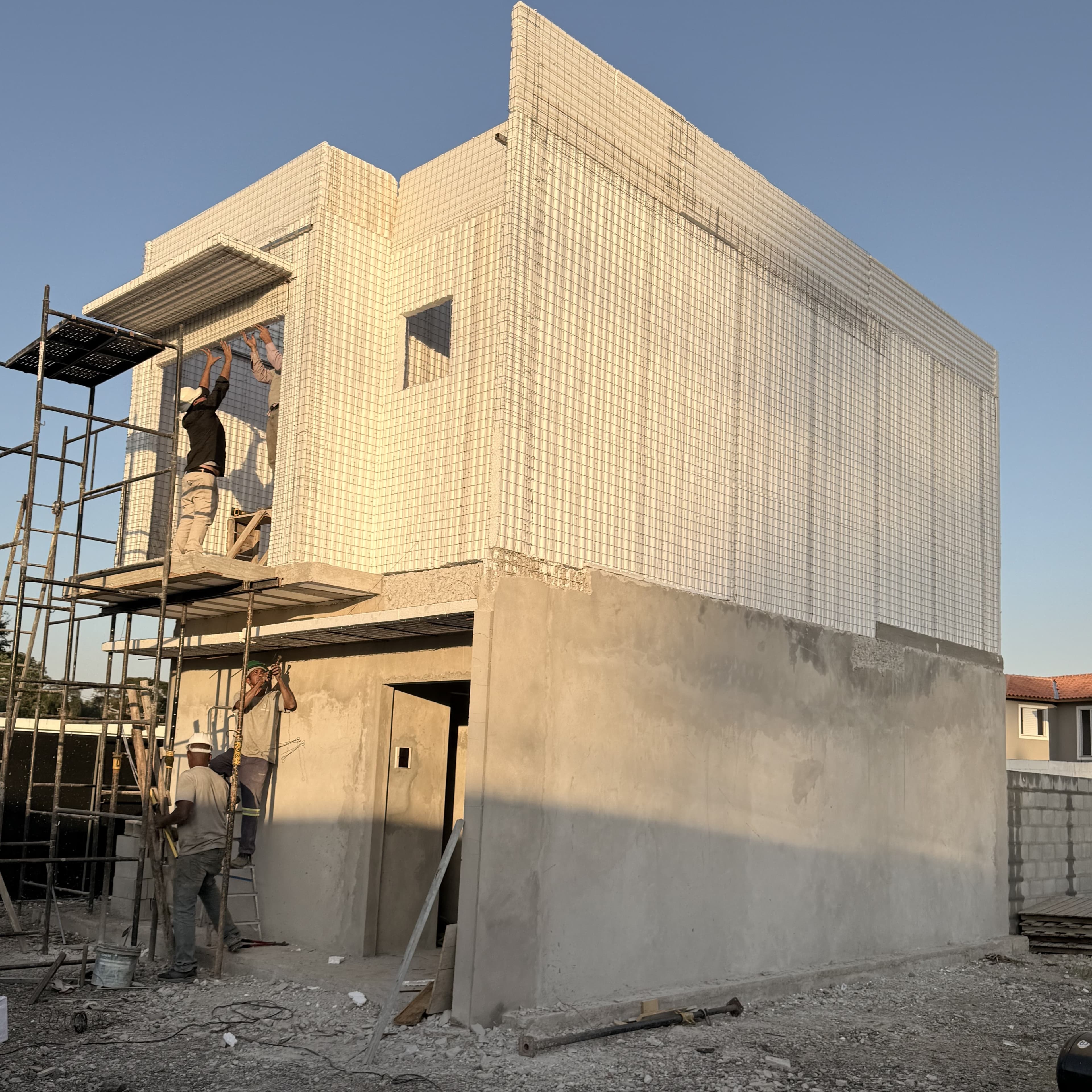 Antes da obra em EPS - Casa de 78m²